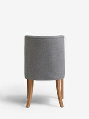 Set of 2 Chunky Weave Mid Grey Wolton Collection Luxe Dining Chairs - Image 5 of 8