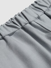 Albastru - Pantaloni scurți texturați din amestec de in Reiss Payne - Imaginea 5 din 5