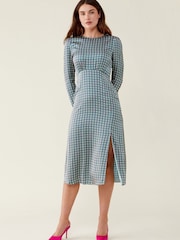 Finery Pink Selma Geo Dress - Image 1 of 4