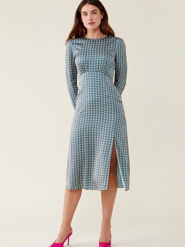 Finery Pink Selma Geo Dress - Image 1 of 4