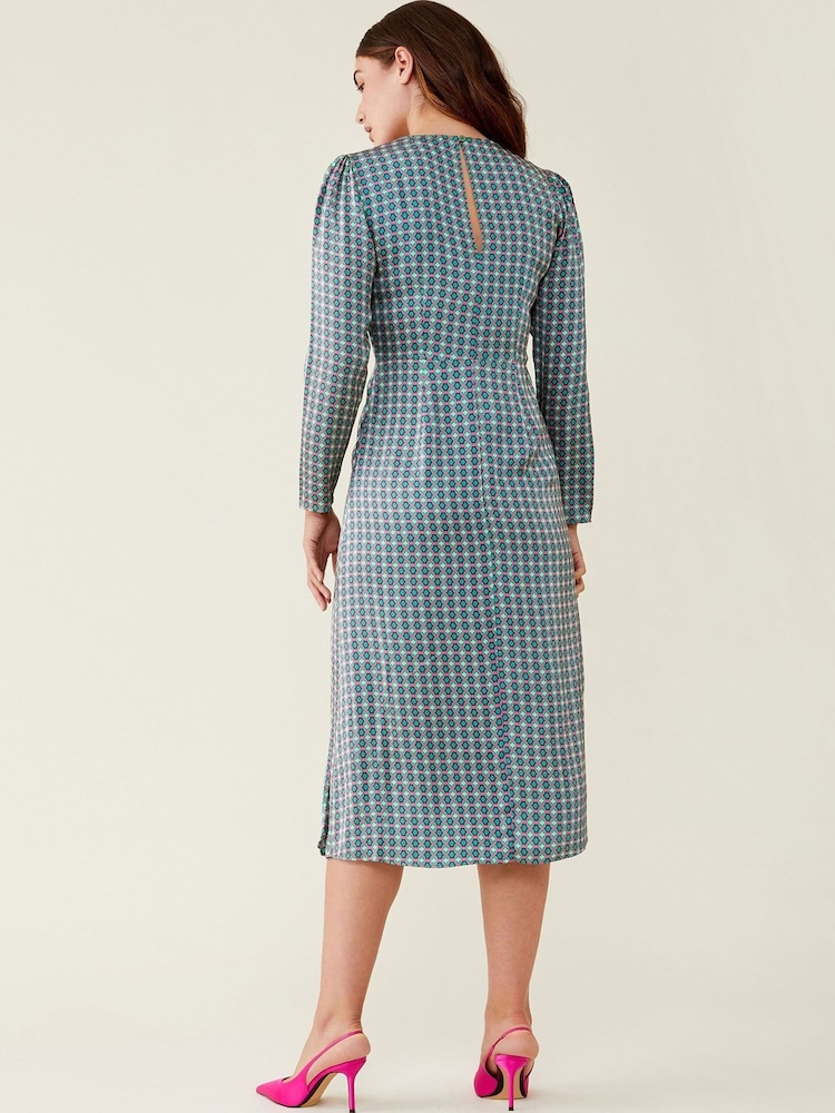 Finery Pink Selma Geo Dress - Image 2 of 4