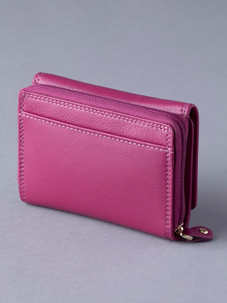 Lakeland Leather Cranberry Small Purse - Image 2 of 5