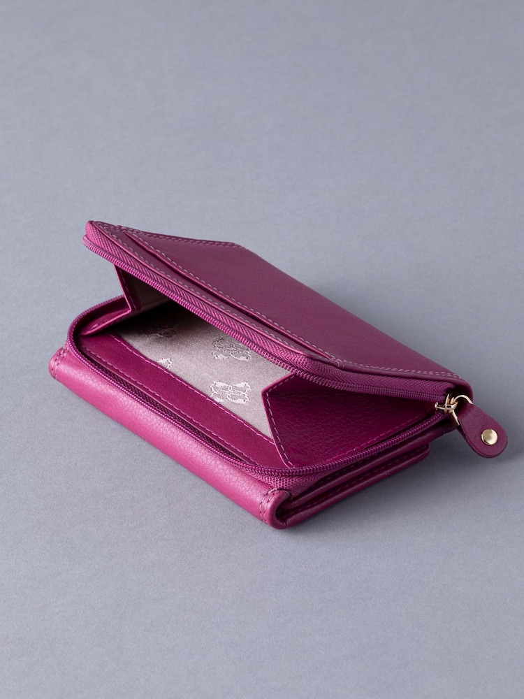 Lakeland Leather Cranberry Small Purse - Image 4 of 5