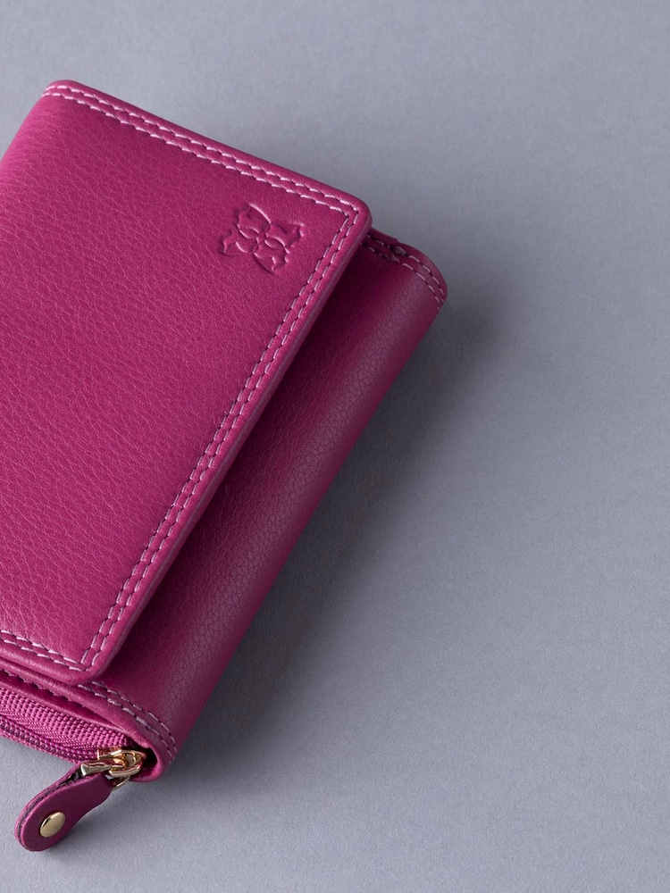Lakeland Leather Cranberry Small Purse - Image 5 of 5