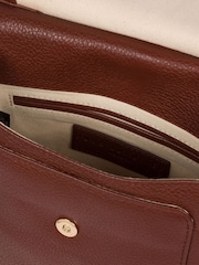 Pure Luxuries London Naomi Leather Cross-Body 100% Cotton Bag - Image 4 of 5