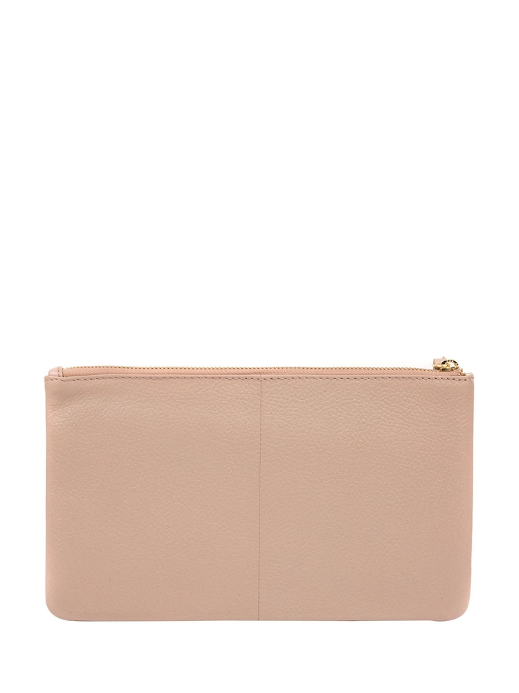 Pure Luxuries London Arlesey Leather 100% Cotton Clutch Bag - Image 3 of 5