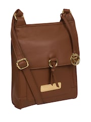 Pure Luxuries London Naomi Leather Cross-Body 100% Cotton Bag - Image 3 of 5