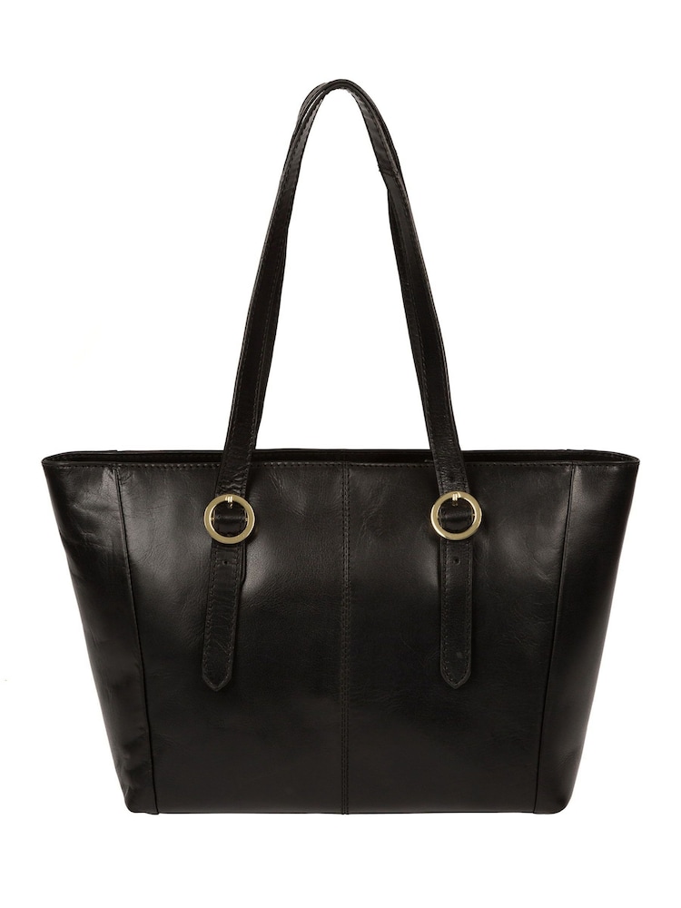 Schwarz - Pure Luxuries London Adelina Tote-Tasche aus vegan gefärbtem Leder - Bild 2 von 5 Schwarz - Pure Luxuries London Adelina Tote-Tasche aus vegan gefärbtem Leder - Bild 2 von 5