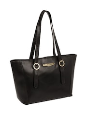 Schwarz - Pure Luxuries London Adelina Tote-Tasche aus vegan gefärbtem Leder - Bild 3 von 5