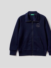 Benetton Boys Blue 100% Cotton Track Top - Image 1 of 2