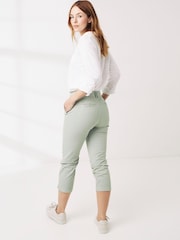 FatFace Farnham Green Cropped Chinos - Image 2 of 4