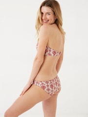 FatFace Jaipur Orange Floral Twist Top - Image 2 of 4