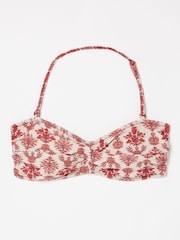 FatFace Jaipur Orange Floral Twist Top - Image 4 of 4