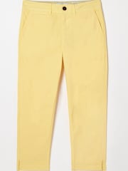 FatFace Yellow Farnham Cropped Chinos - Image 1 of 1