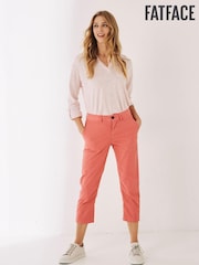 FatFace Farnham Pink Cropped Chinos - Image 1 of 4