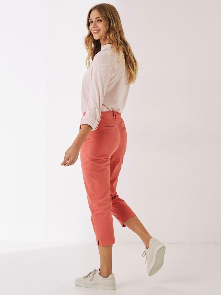 FatFace Farnham Pink Cropped Chinos - Image 2 of 4