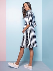 Seraphine Striped Maternity & Nursing Dress - Image 4 of 6