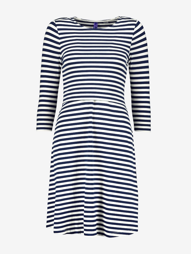 Seraphine Striped Maternity & Nursing Dress - Image 6 of 6