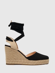 Schuh Venus Ankle Tie Wedges - Image 1 of 3