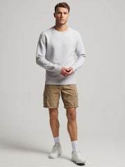 Superdry Nude Heavy Cargo 100% Cotton Shorts - Image 3 of 3