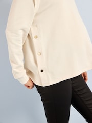 Neutral Maternity/Nursing Popper Side Sweatshirt - Image 4 of 6