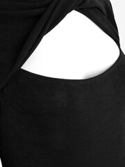 Black Maternity Cut Out Dress - Image 7 of 8