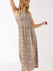 FatFace Anna Brown Spirit Paisley Midi Dress - Image 1 of 1