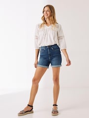 FatFace Blue Darley Denim Shorts - Image 1 of 5