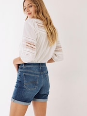 FatFace Blue Darley Denim Shorts - Image 2 of 5