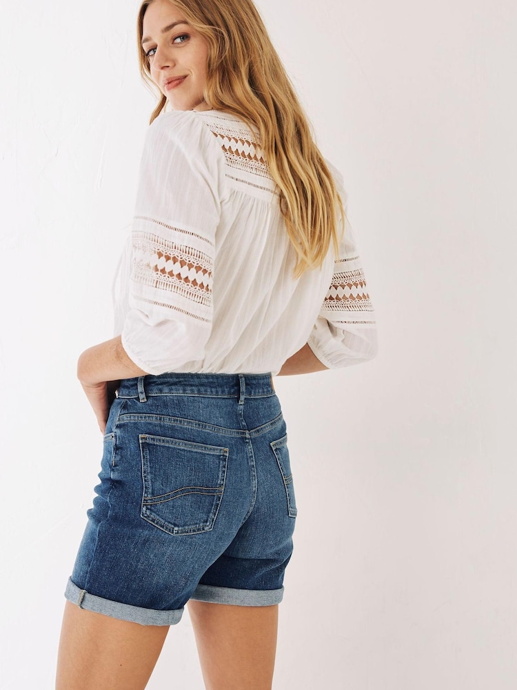 FatFace Blue Darley Denim Shorts - Image 2 of 5