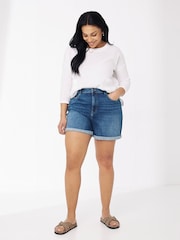 FatFace Blue Darley Denim Shorts - Image 3 of 5