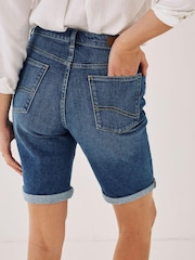 FatFace Blue Bisley Denim Bermuda Shorts - Image 2 of 4