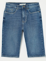 FatFace Blue Bisley Denim Bermuda Shorts - Image 4 of 4
