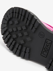 Pink Standard Fit (F) Next Warm Lined Lace-Up Boots - Image 4 of 9