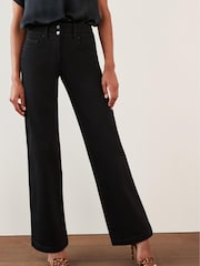 Black Lift, Slim And Shape Wide Leg Jeans - Image 1 of 5