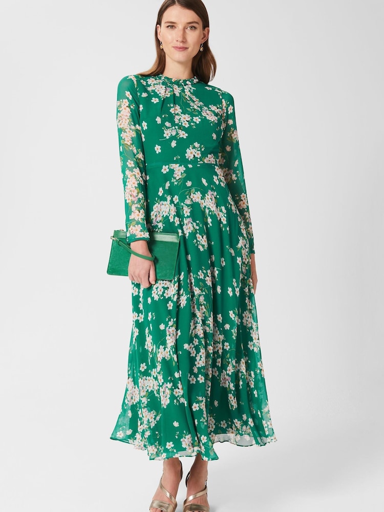 Hobbs Green Rosabelle Silk Dress - Image 1 of 4