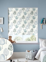 Sky Blue Trees Made To Measure Roman 100% Cotton Blind - Image 1 of 5