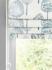 Sky Blue Trees Made To Measure Roman 100% Cotton Blind - Image 3 of 5