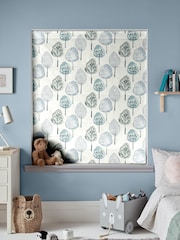 Sky Blue Trees Made To Measure Roman 100% Cotton Blind - Image 4 of 5