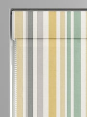 Yellow Multi Kids Stripe Made To Measure Roman 100% Cotton Blind - Image 3 of 6
