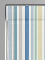 Blue Multi Kids Stripe Made To Measure Roman 100% Cotton Blind - Image 3 of 6