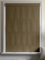 Hessian Brown Paso Made To Measure Roman Blinds - Image 5 of 6