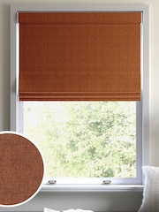 Terracotta Brown Paso Made To Measure Roman Blinds - Image 1 of 6