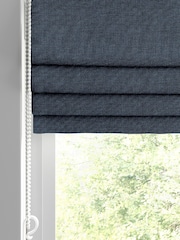 Ink Blue Paso Made To Measure Roman Blinds - Image 2 of 6