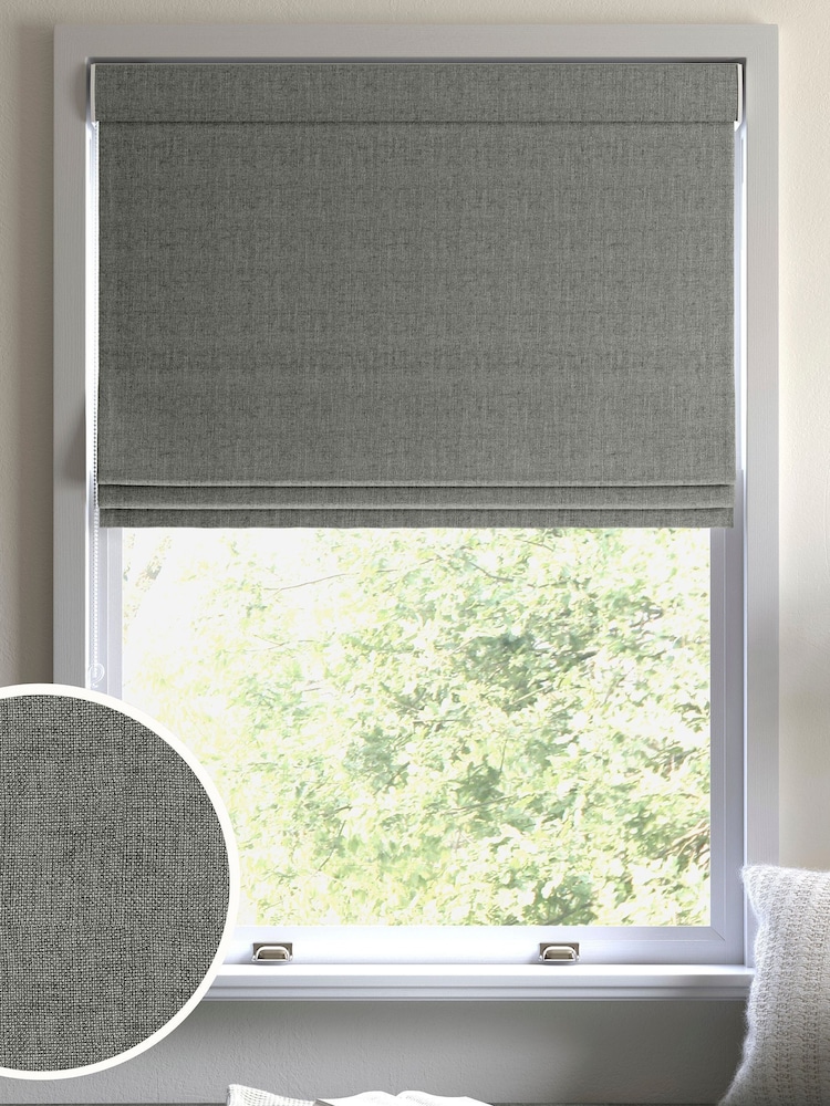 Ghost Grey Paso Made To Measure Roman Blinds - Image 1 of 6
