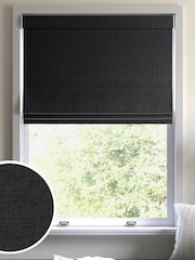 Charcoal Grey Paso Made To Measure Roman Blinds - Image 1 of 6