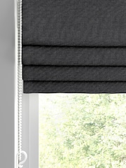 Charcoal Grey Paso Made To Measure Roman Blinds - Image 2 of 6