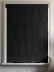 Ebony Black Paso Made To Measure Roman Blinds - Image 5 of 6