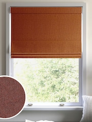 Rust Orange Harvi Made To Measure Roman Blinds - Image 1 of 6