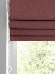 Scarlet Red Burgundy Harvi Made To Measure Roman Blinds - Image 2 of 6